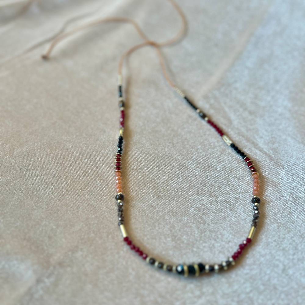 Colorful necklace- adjustable length